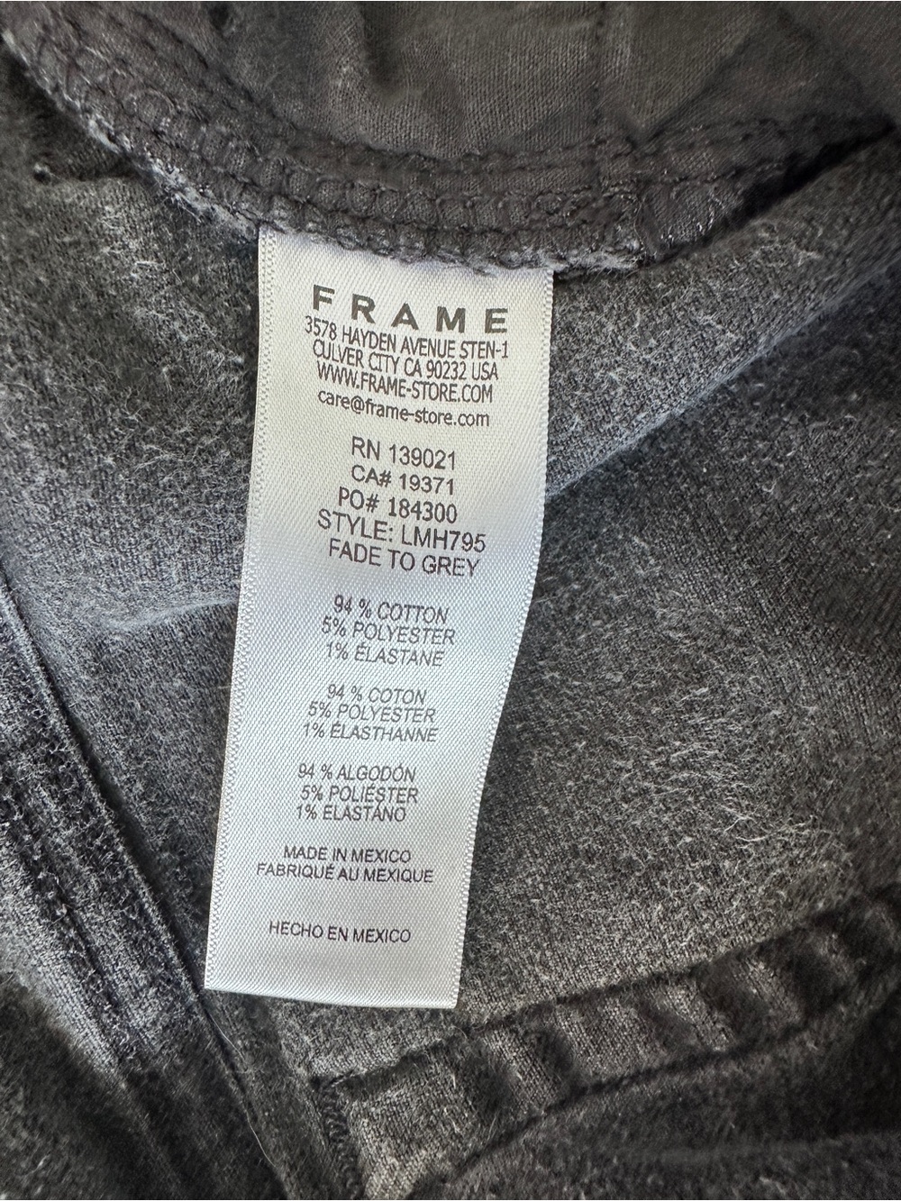 FRAME L’Homme Slim Jeans Men’s 32 Fade to Grey Gray Stretch Denim - Picture 7 of 11